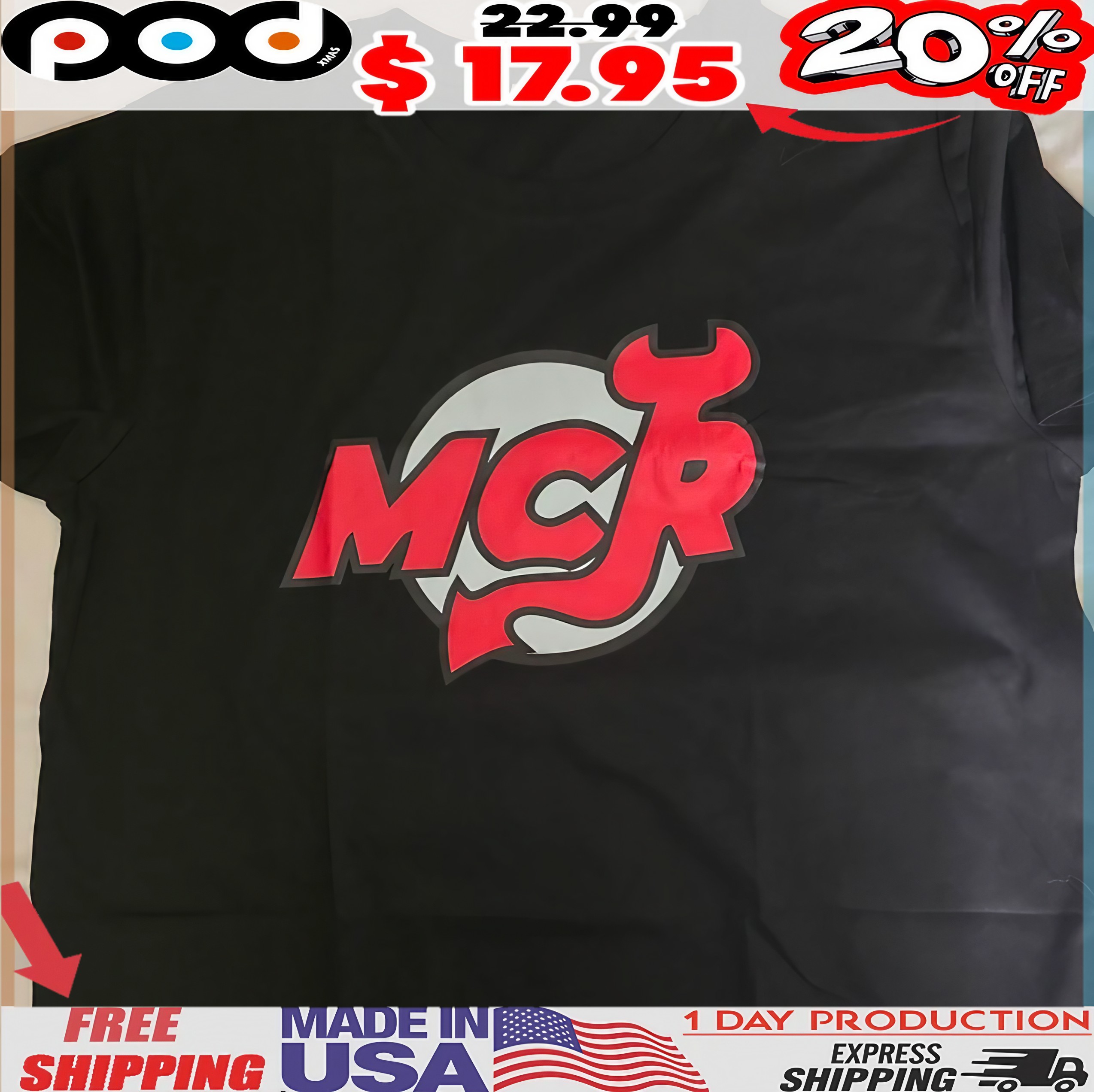 My Chemical Romance East Rutmerford, NJ August 9, 2025 Tortex T Shirt