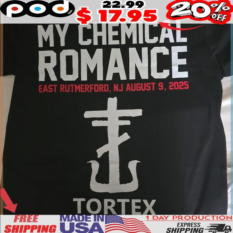 My Chemical Romance East Rutmerford, NJ August 9, 2025 Tortex T Shirt