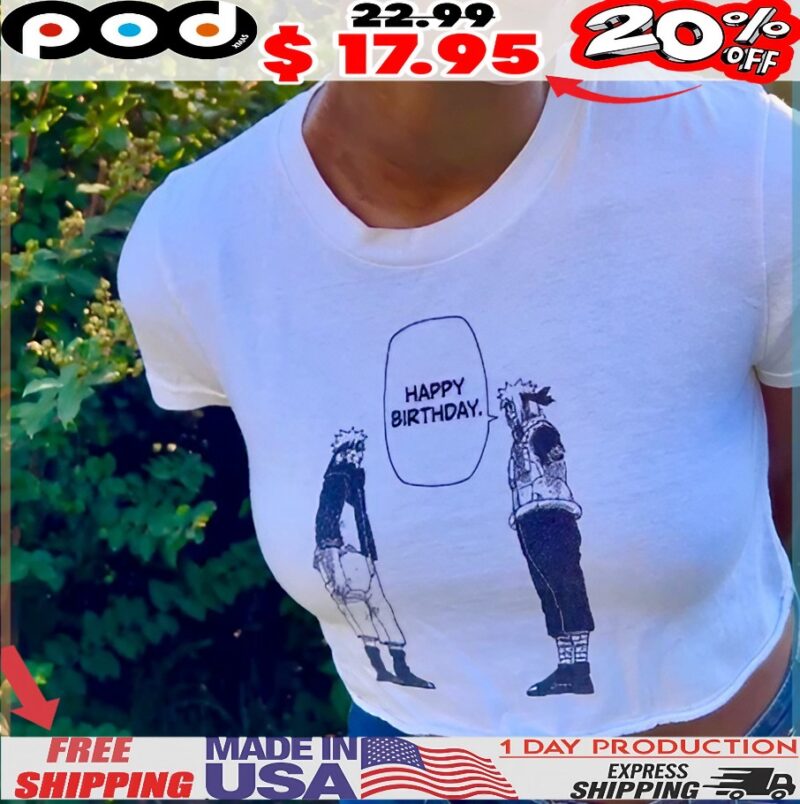 Naruto Kakashi Hatake Happy Birthday T Shirt