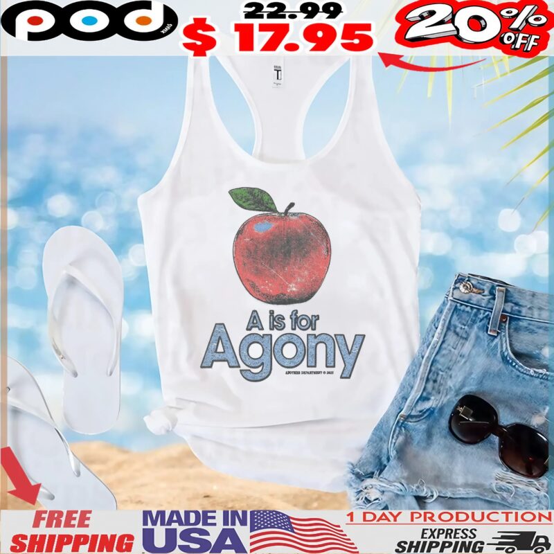 A Is For Agony Apple Vintage Style T Shirt A Is For Agony Apple Vintage Style T Shirt