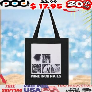 Nine Inch Nails Black And White Photo Collage T Shirt