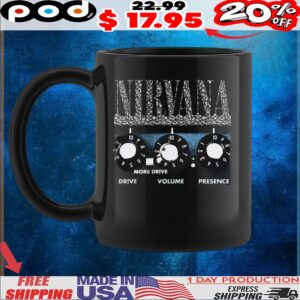 Nirvana Amp Dials Drive Volume Presence T Shirt