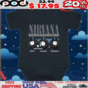 Nirvana Amp Dials Drive Volume Presence T Shirt