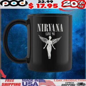 Nirvana In Utero Live '93 T Shirt