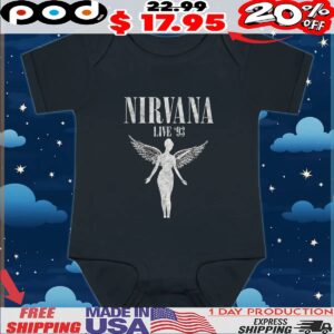 Nirvana In Utero Live '93 T Shirt