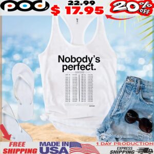 Nobody's Perfect Charles Leclerc Lap Times 2024 Italian Grand Prix T Shirt