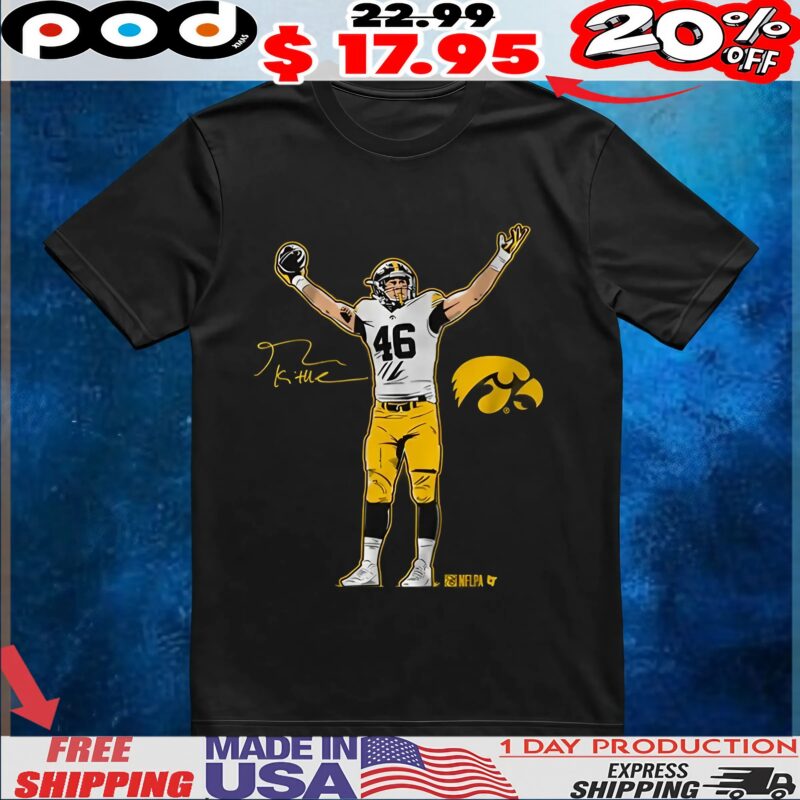 Iowa Football George Kittle Superstar Pose Signature T Shirt