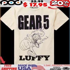 One Piece Gear 5 Luffy Double Sided T Shirt