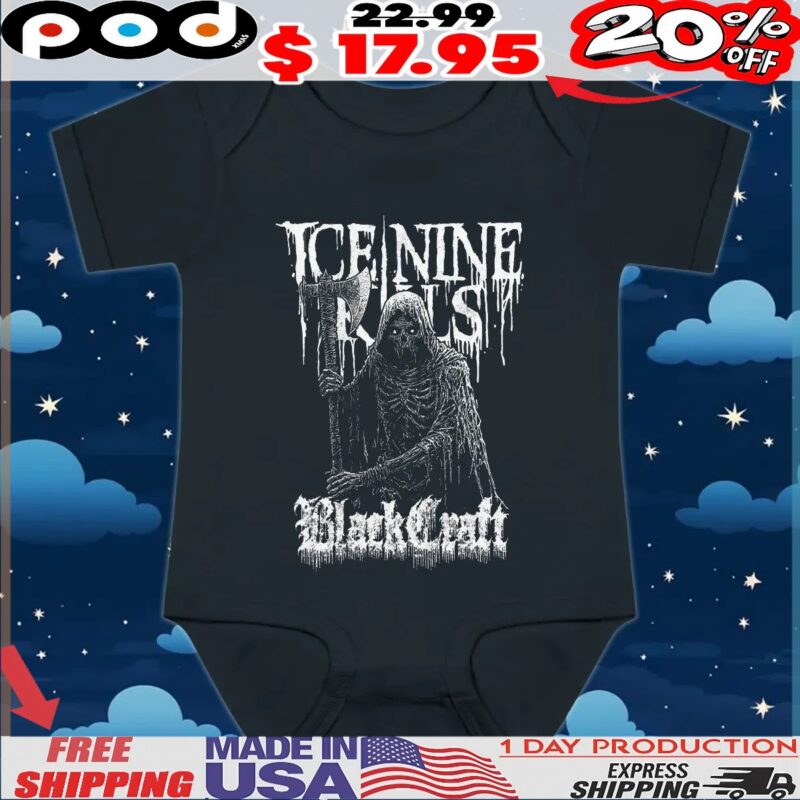 Ice Nine Kills X Blackcraft Decayed Reaper Horror T Shirt