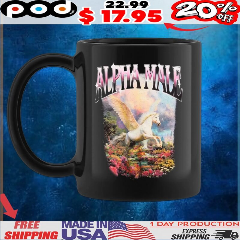 Alpha Male Unicorn Art vintage bootleg style T Shirt