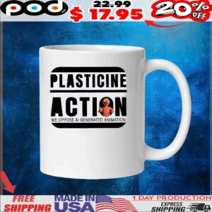 Plasticine Action We Oppose AI Generated Animation Shirt