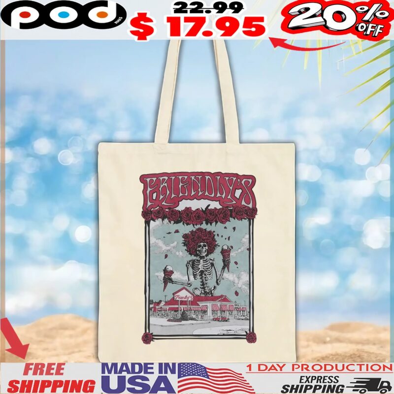 Skeleton Friendly's Rode the Fribble wave to a Strawberry Sun T Shirt