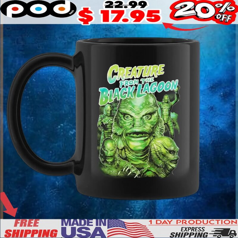Rock Rebel Universal Monsters Creature From The Black Lagoon Vintage Bootleg Style T Shirt