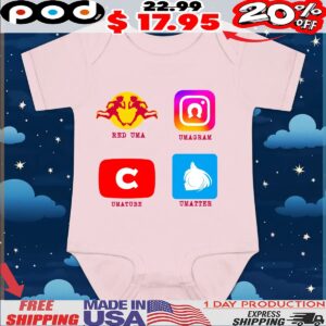 Red Uma Umagram Umatube Umatter Uma Musume Pretty Derby Social Media Logo T Shirt