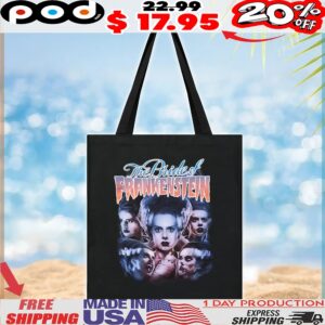 Rock Rebel Universal Monsters The Bride Of Frankenstein Vintage Bootleg Style T Shirt