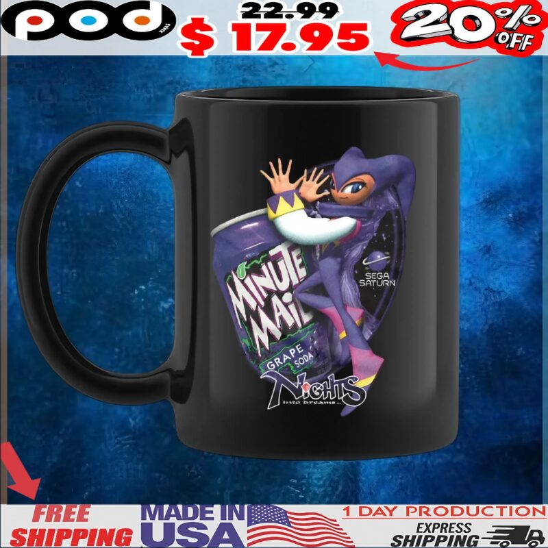 Nights Into Dreams Sega Saturn Minute Maid Grape Soda T Shirt
