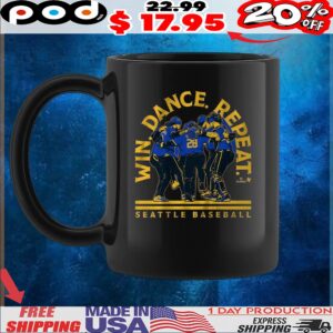 Seattle Baseball Win Dance Repeat 2025 T Shirt