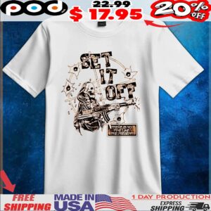 Skeleton Set It Off There Is No Time Like The Present T Shirt