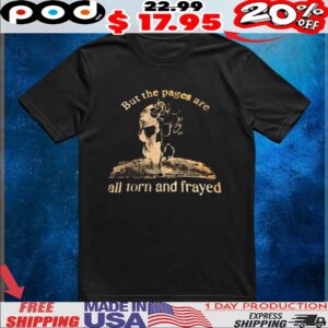 Skull But The Pages Are All Torn And Frayed T Shirt