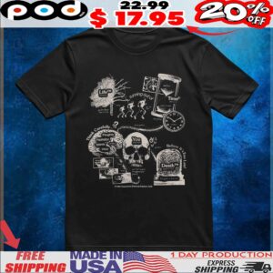 Skull Life Time Death Philosophy Graphic T Shirt