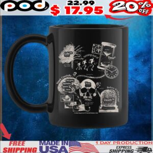 Skull Life Time Death Philosophy Graphic T Shirt