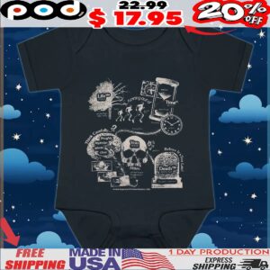 Skull Life Time Death Philosophy Graphic T Shirt