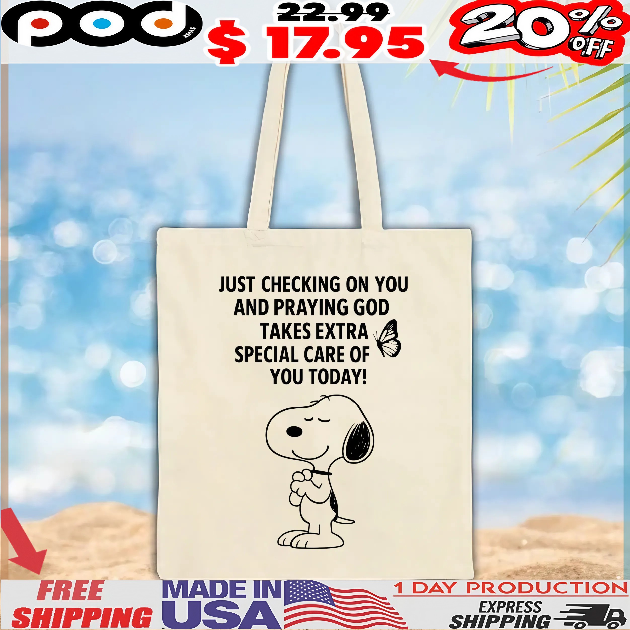 Snoopy Just Checking On You And Praying God Takes Extra Special Care Of You Today T Shirt