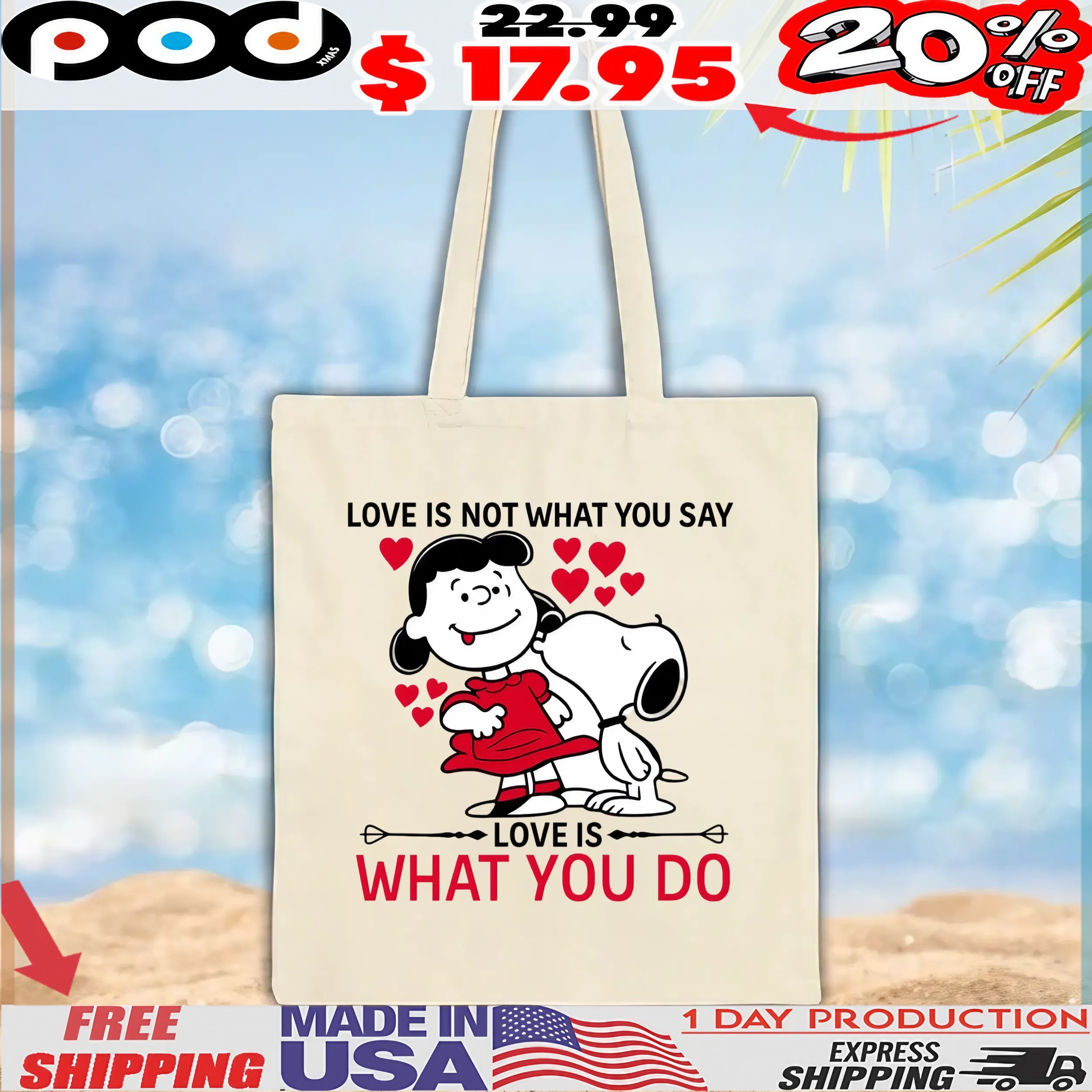 Snoopy Lucy Van Pelt Love Is Not What You Say Love Is A What You Do T Shirt