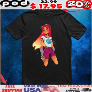 Starfire NASA Teen Titans Go vs Teen Titans DC Comics T Shirt