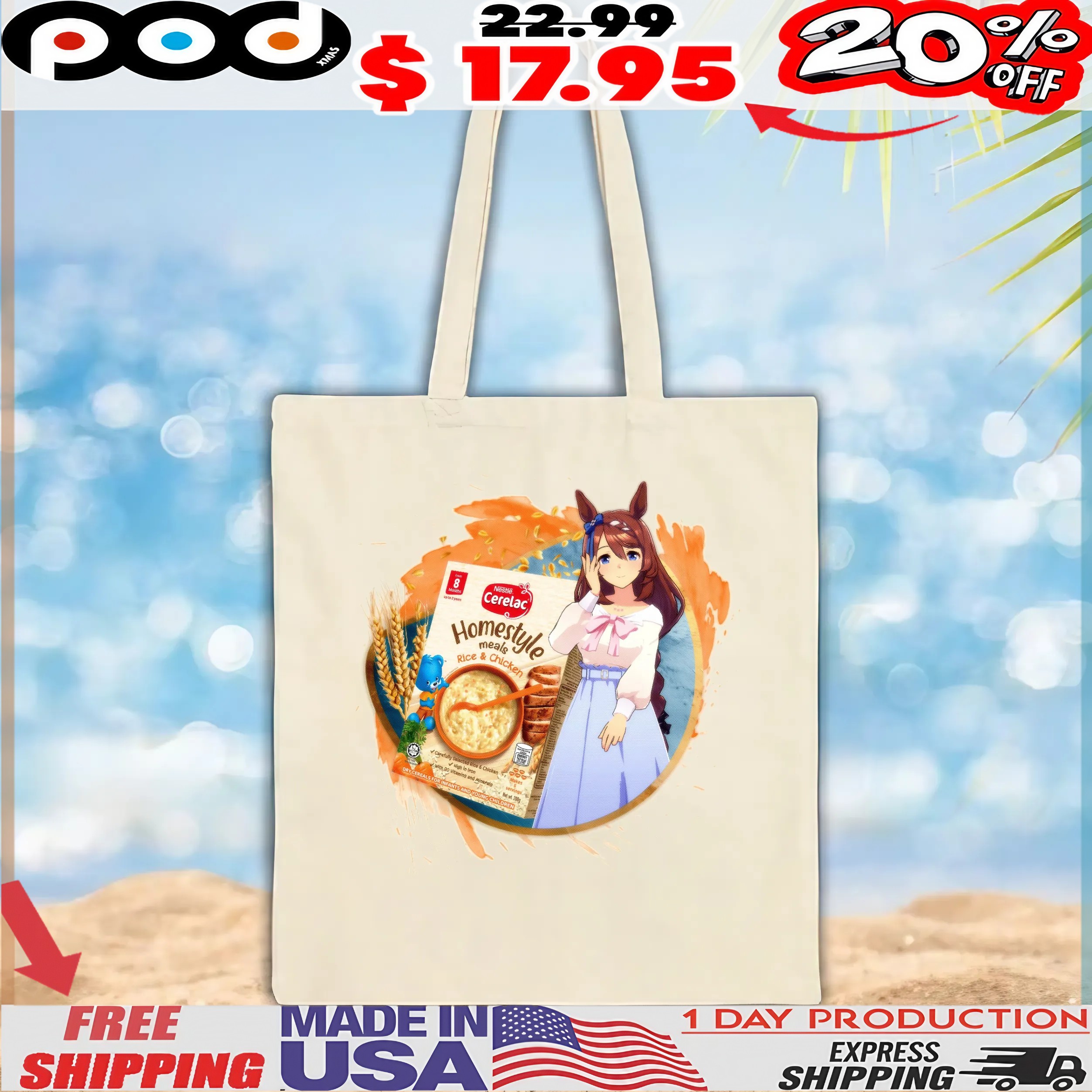 Super Creek Uma Musume Pretty Derby Cerelac Homestyle Meals Rice And Chicken T Shirt Super Creek Uma Musume Pretty Derby Cerelac Homestyle Meals Rice And Chicken T Shirt