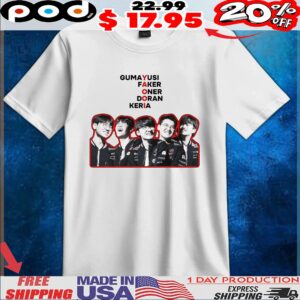 T1 Gumayusi Faker Oner Doran Keria T Shirt
