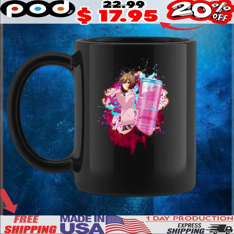 Uma Musume Pretty Derby Red Bull Pink Edition Sugar Free Forest Fruits T Shirt Uma Musume Pretty Derby Red Bull Pink Edition Sugar Free Forest Fruits T Shirt