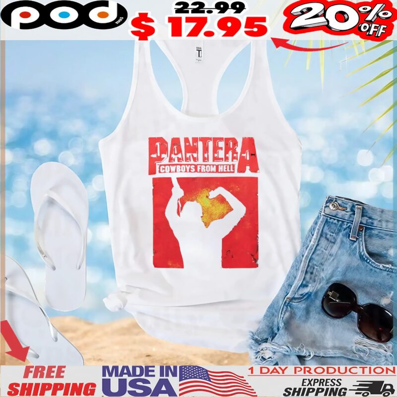 Pantera Cowboys From Hell Silhouette Photo T Shirt