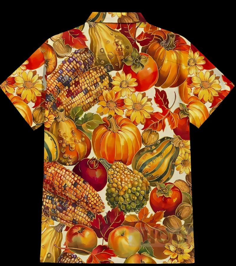 Thanksgiving Fruits And Vegetables Halloween Hawaiian Shirt