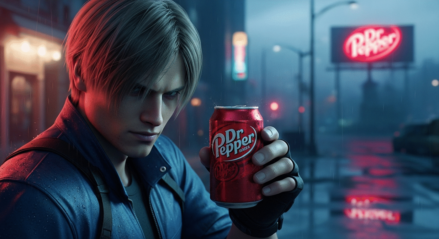 The Unlikely Duo: Why the Internet is Obsessed with Leon Kennedy and Dr Pepper 2 The Unlikely Duo: Why the Internet is Obsessed with Leon Kennedy and Dr Pepper