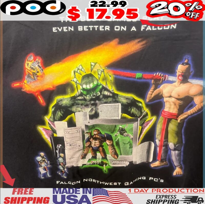 The Best Games Play Even Better On A Falcon Falcon Northwest Gaming Pcs T Shirt