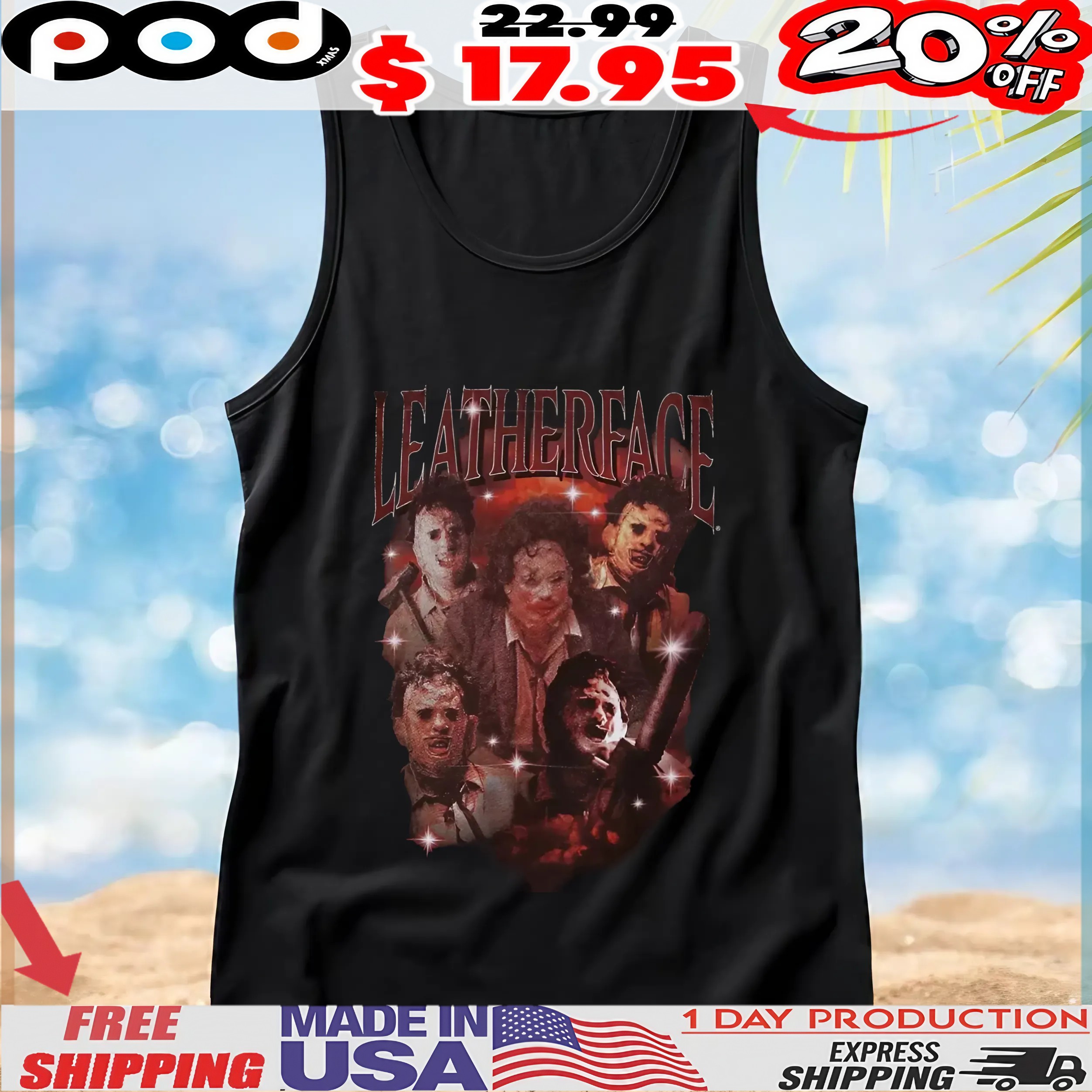 The Texas Chainsaw Massacre Leatherface vintage bootleg style T Shirt The Texas Chainsaw Massacre Leatherface vintage bootleg style T Shirt