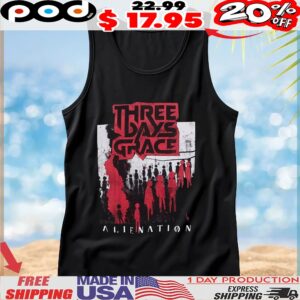 Three Days Grace Alienation Figures 2025 Tour Vintage T Shirt