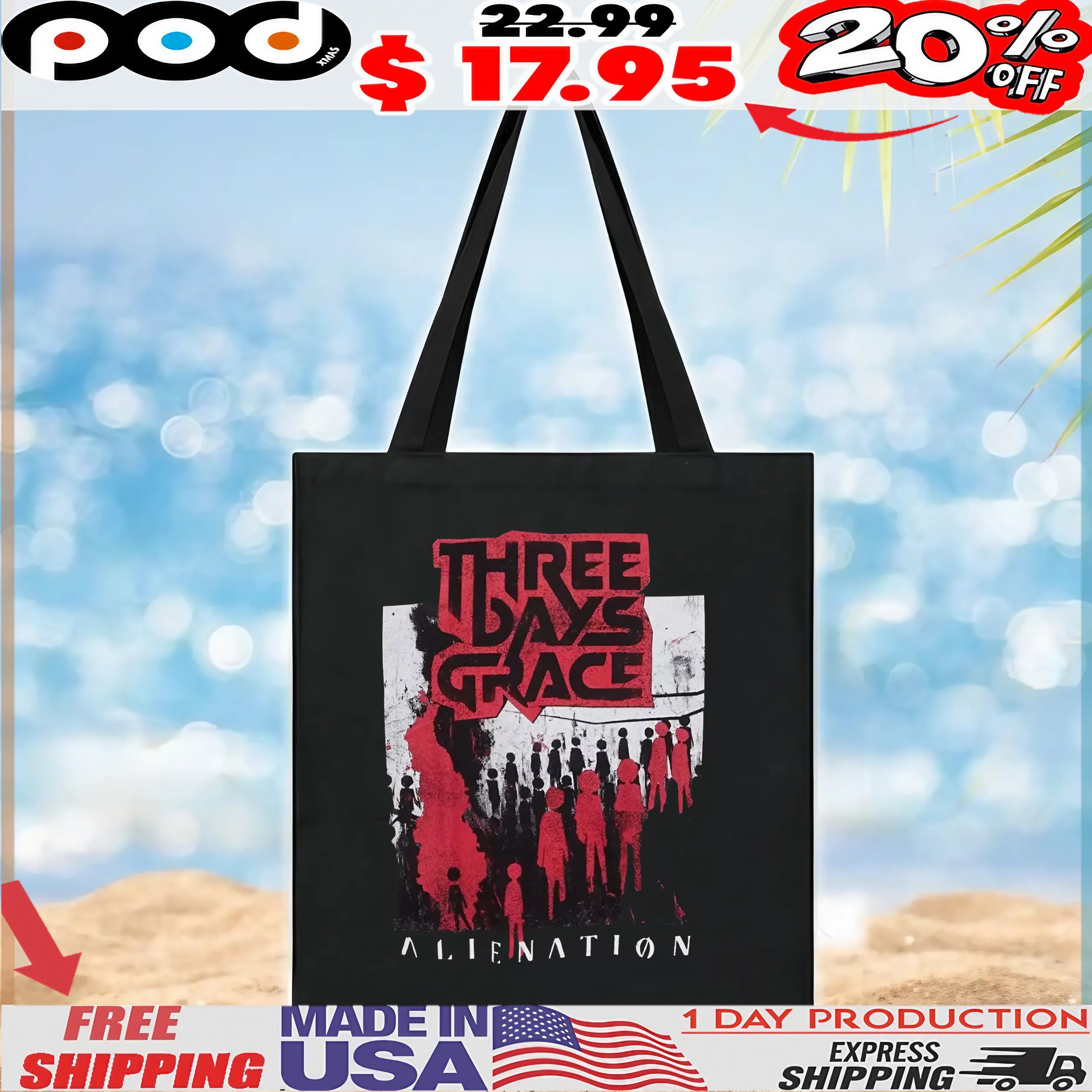 Three Days Grace Alienation Figures 2025 Tour Vintage T Shirt