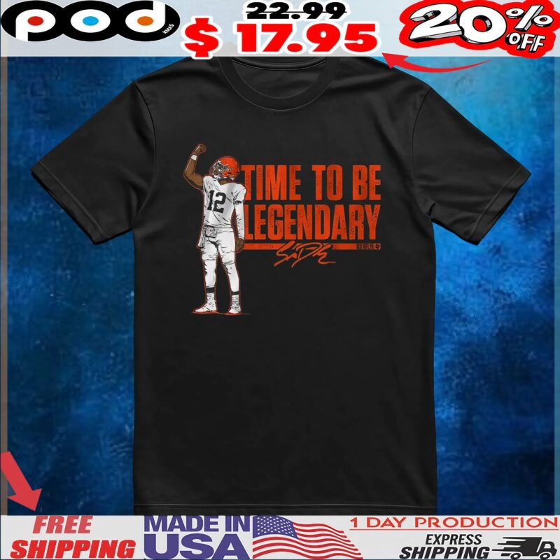 Shedeur Sanders Time To Be Legendary SIgnature T Shirt