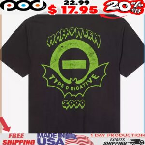 Type O Negative Halloween 2000 Skull T Shirt