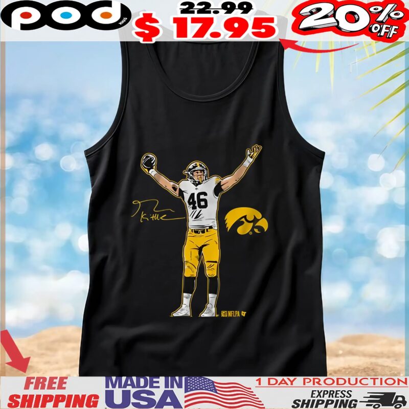 Iowa Football George Kittle Superstar Pose Signature T Shirt