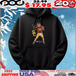 USC Football Jayden Maiava Superstar Pose Signature T Shirt