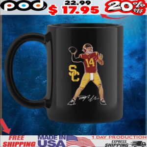 USC Football Jayden Maiava Superstar Pose Signature T Shirt