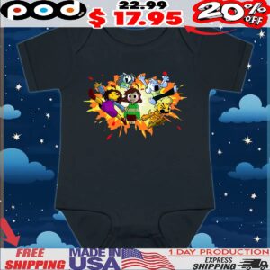 Undertale Team Bomb Character Game T Shirt