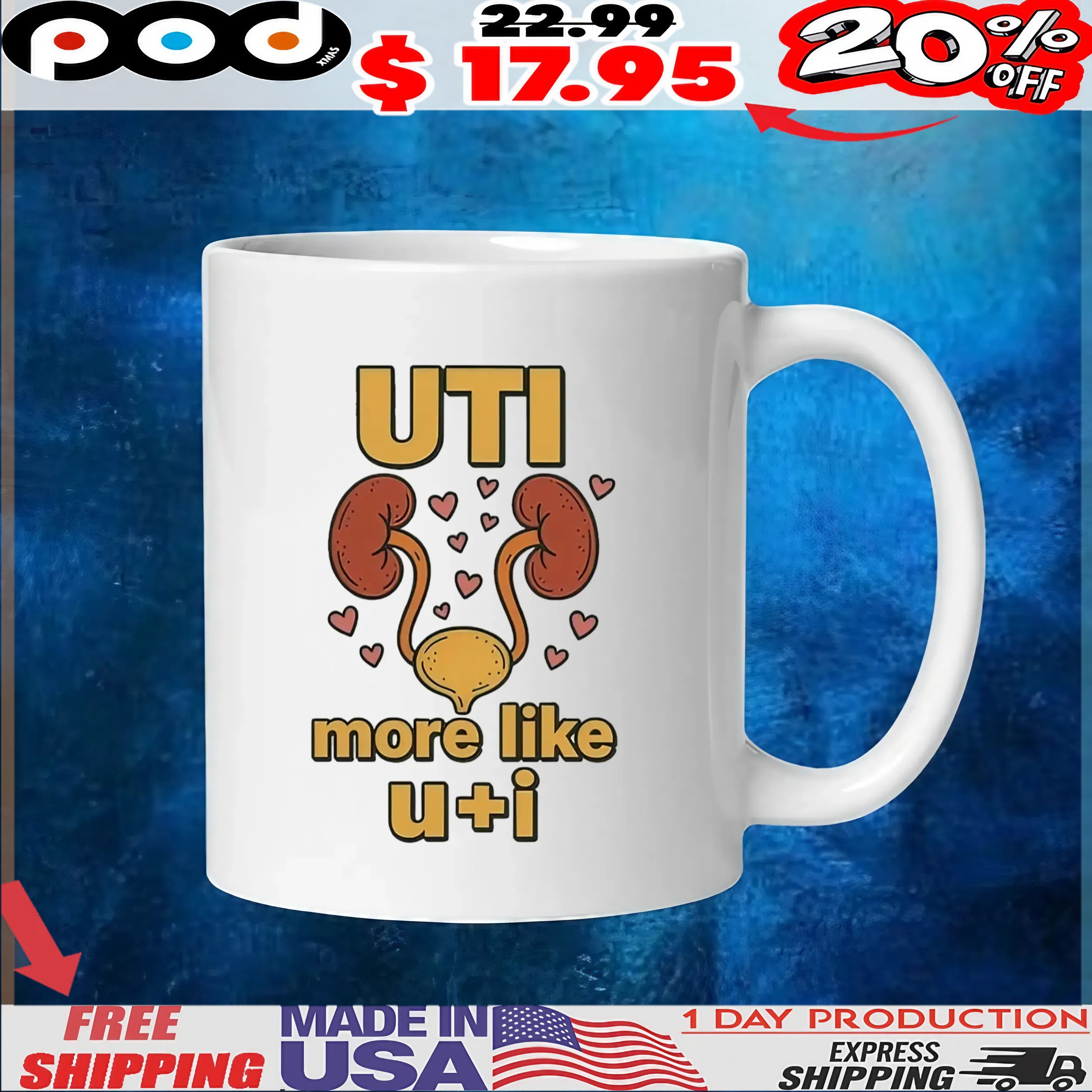 Uti More Like U I Kidney T Shirt