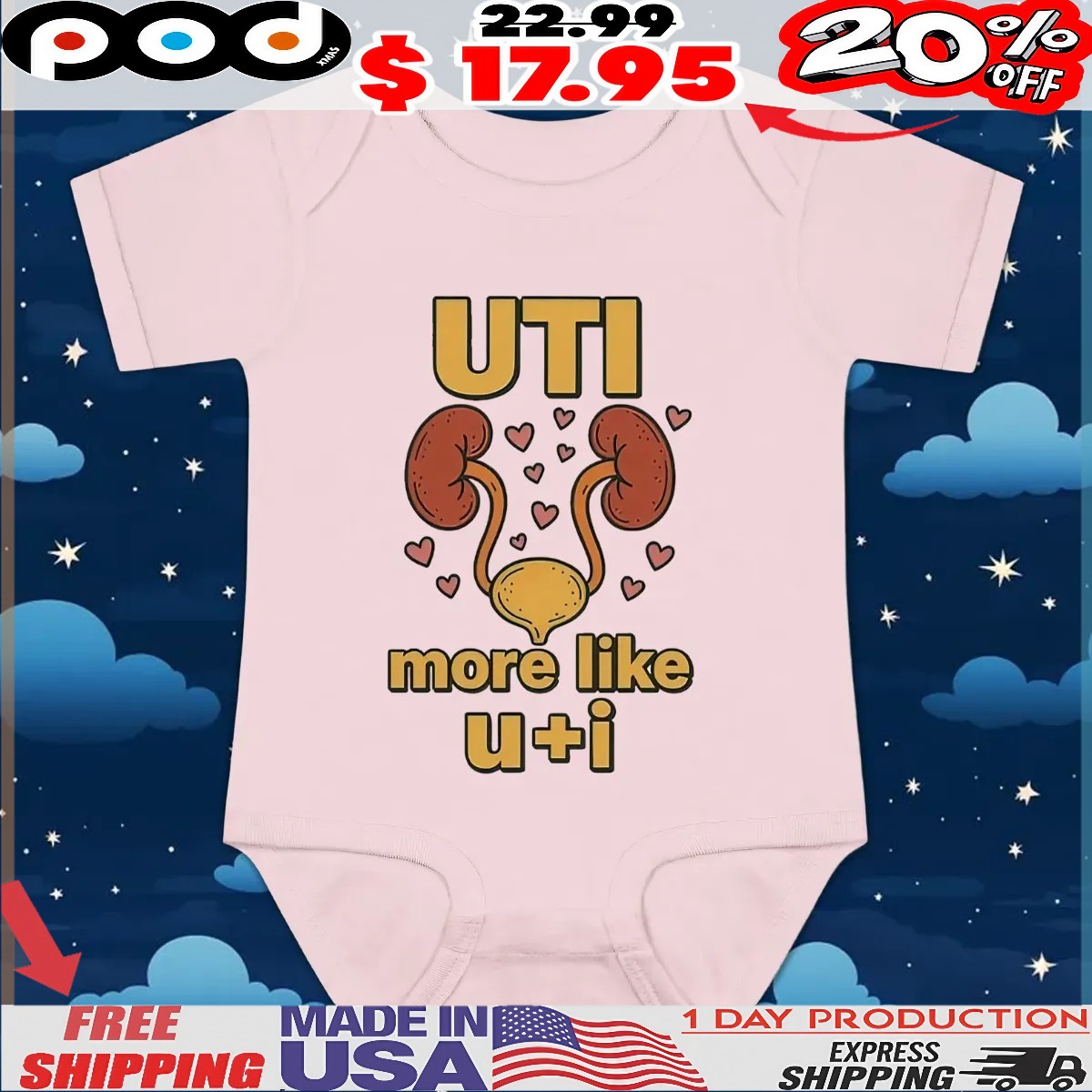 Uti More Like U I Kidney T Shirt