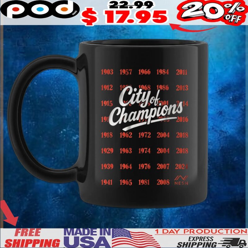 NESN City Of Champions Years T Shirt