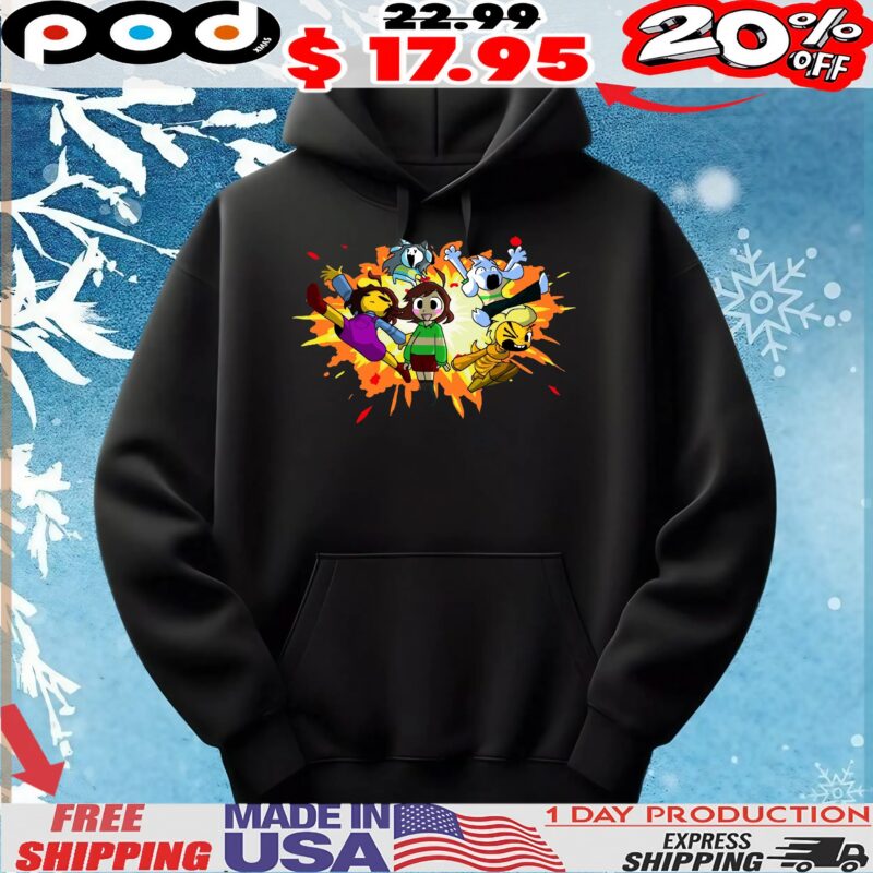 Undertale Team Bomb Character Game T Shirt