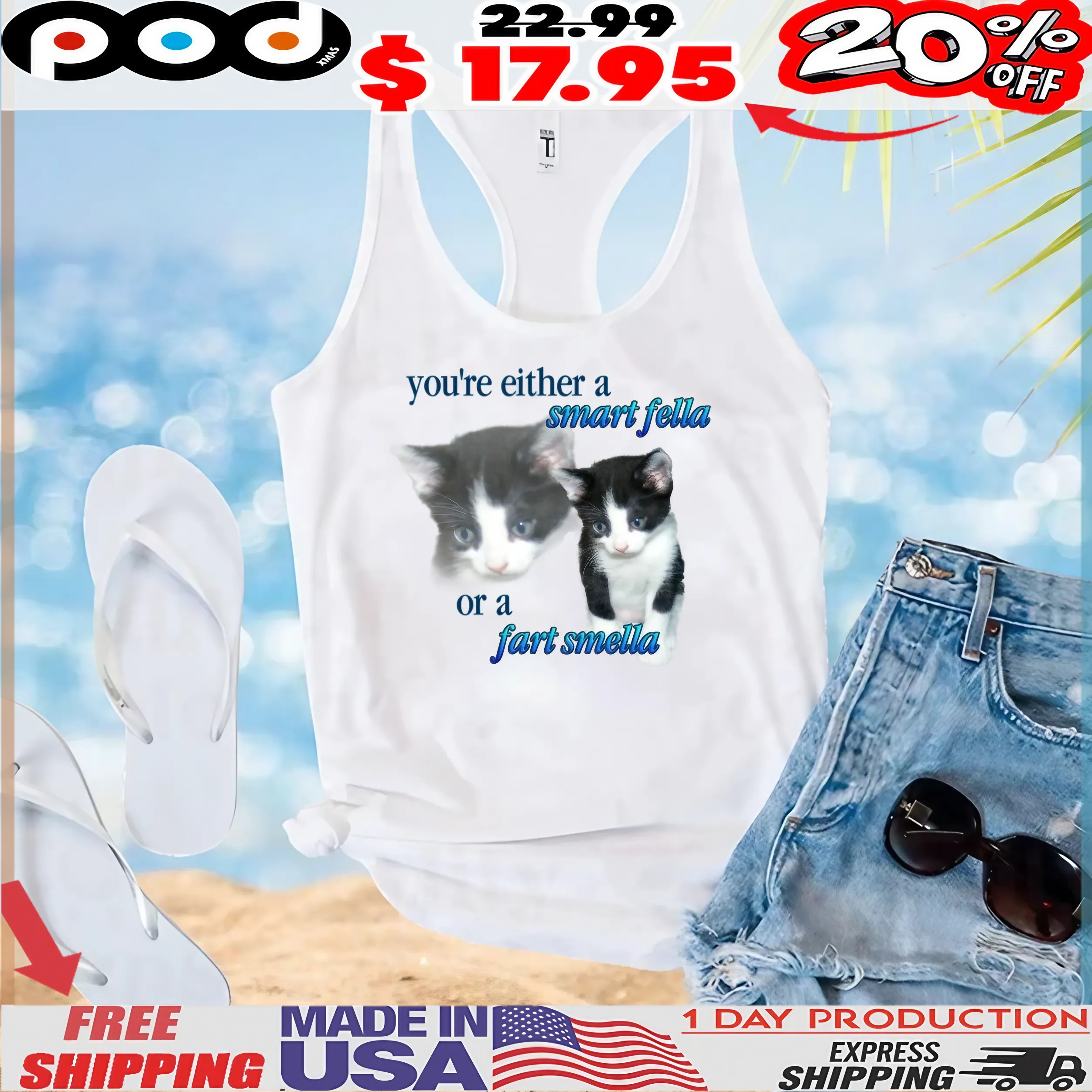 You're Either A Smart Fella Or A Fart Smella Cat Meme T Shirt You're Either A Smart Fella Or A Fart Smella Cat Meme T Shirt